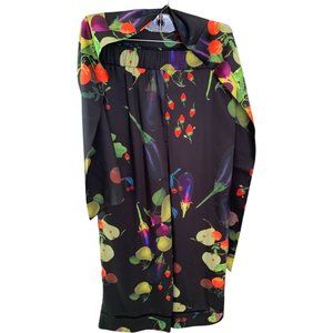 SALE! CYNTHIA ROWLEY WOMEN'S BLK FLORAL TIE AND PANT SET. SIZE SMALL. GORGEOUS!!